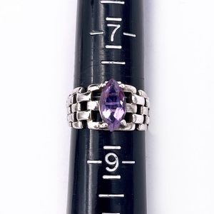 Town & Country 2ct Marquise Cut Amethyst Ring​